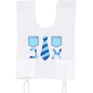 Picture of Cotton Tzitzis Alef Bais Tie Design Size 2